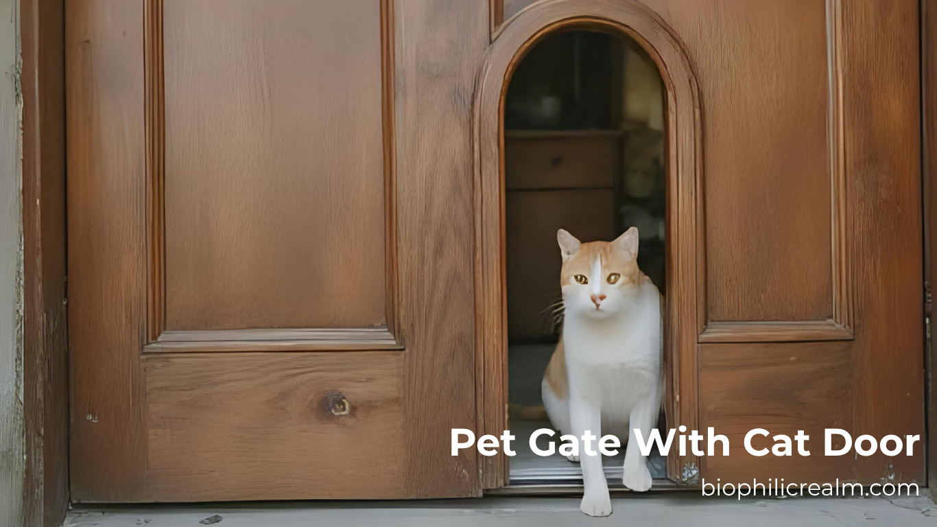 pet gate with cat door