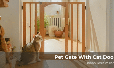 pet gate with cat door